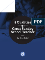 8 Qualities of A Great Sunday School Teacher