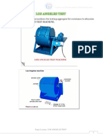 This Method Covers Procedures For Testing Aggregate For Resistance To Abrasion Using Los Angeles Test Machine