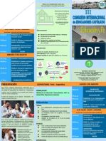 Triptico - CONGRESO DE DOCENTES CATÓLICOS