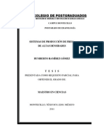 Sistema de Produccion de Fresa de Altas Densidades