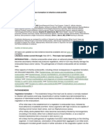 Pathogenesis of Vegetation Formation in Infective Endocarditis