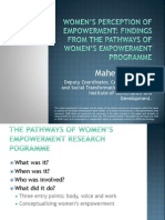 Women's Perception of Empowerment-Findings From The Pathways of Women's Empowerment Program by Maheen Sultan PDF