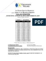 M To F Shuttle Schedule To UB North