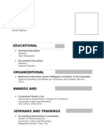 Resume Format