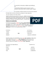 Subjuntivo Expresar Voluntad e Influencia Verbos Que Expresan Voluntad e Influencia