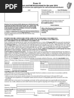 Form 11: Tax Return and Self-Assessment For The Year 2014