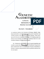 Genetic Algorithms in Search Optimization and Machine Learning