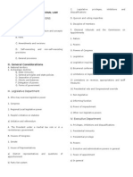 Political Law Bar Syllabus 2015