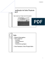 Classificação de Solos Tropicais - MCT