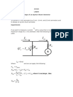 EE303 - LAB05 - Design of An Ayrton Shunt Ammeter