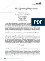 Terapia Cognitivo-Comportamental em Grupos de Emagrecimento O Relato de Uma Experiência