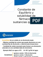 Fisicoquimica Equilibrio y Producto de Solubilidad