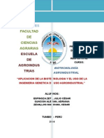 Biotecnologia y Uso de La Ingenieria Genetica en La Agrindustria