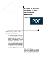 El Campo en La Ciudad: Reflexiones en Torno A Las Ruralidades Emergentes El Campo en La Ciudad: Reflexiones en Torno A Las Ruralidades Emergentes