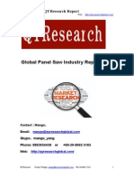 Global Panel Saw Industry Report 2015