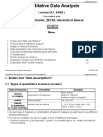 Quantitative Data Analysis: (Version 0.7, 1/4/05) Daniel K. Schneider, TECFA, University of Geneva