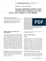 McKee - Customized Dynamic Splinting Orthoses For Radial Nerve Injury Case Report