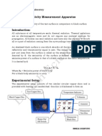 Emissivity Measurement Apparatus