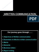 Written Communication - Business Letter & Report Writing