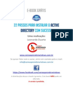 22 Passos para Instalar o AD Com Sucesso