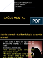 SAÚDE MENTAL - Epidemiologia e Fatores Desencadeantes