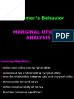 Marginal Utility Analysis