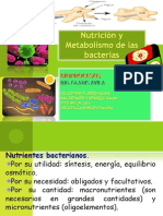 Nutricion y Metabolismo Bacteriano