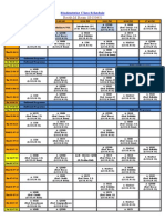 Rejith M Rajan (G15045) : Studentwise Class Schedule