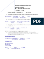 Thermochemistry Combination Problems Part 2 Answers