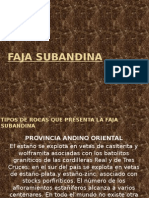 Geologia Estructural - Faja Subandina