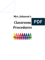 Classroom Management Plan