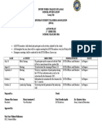 Date Activity Objectives People Involve Status