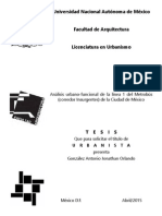 Análisis Urbano-Funcional de La Línea 1 Del Metrobús (Corredor Insurgentes) de La Ciudad de México