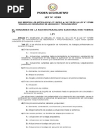 Ley 4590 Que Modifica La Ley de Arancel de Honorarios de Abogados y Procuradores