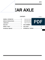 Mitsubishi Pajero Workshop Manual 27 - Rear Axle