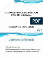 Licitações de Obras Públicas