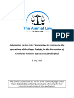 The Animal Law Institute - Operations of The RSPCA WA