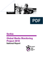 Serbia Global Media Monitoring Project 2010: National Report