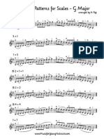 13 Bowing Patterns For Scales - G Major