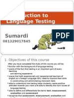 Introduction To Language Testing