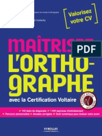 Maitrisez l&#39 Orthographe Avec La Certification Voltaire PDF