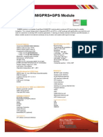 GSM/GPRS+GPS Module: General Features Specification For GPS