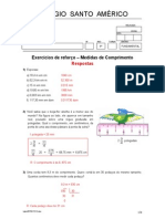 Exercícios de Reforço - Medidas de Comprimento - Respostas