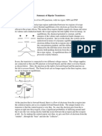 Summary of Bipolar Transistors:: N P N N P N