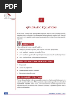 Chapter 6. Quadratic Equations