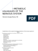 Acquired Metabolic Disorders of The Nervous System