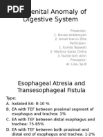 Congenital Anomaly of Digestive System