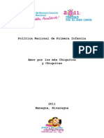 Política Primera Infancia Nicaragua