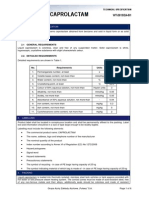 Caprolactam Technical Specification