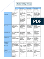 Fiction Rubric